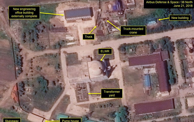 Супутник зафіксував роботи з модернізації ядерного центру в КНДР